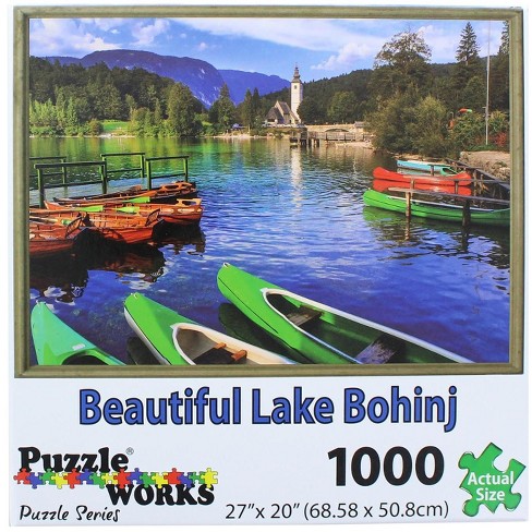 3pcs 1000 Piece Adult Kids Jigsaw Puzzle-Boat on Water Puzzle Toy 