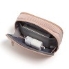 U Brands 8"x5.25" Dual Zip Corduroy Tech Organizer Dusty Rose - 3 of 4
