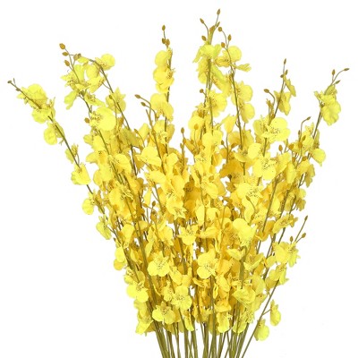 REGALWOVEN Real Touch Decorative Silk Artificial Flowers 36.6" 10 Pcs