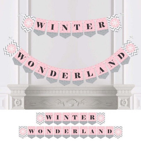 Big Dot of Happiness Pink Winter Wonderland - Party Supplies Banner Decor  Kit - Fundle Bundle, 387 Pieces - Fry's Food Stores