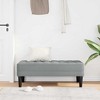 CLIHOME Minimalist Bench Ottoman with Storage, Fabric Upholstered Ottoman Bench for Living Room, Entryway Seat Stool with Plywood Frame - 3 of 4