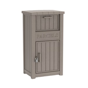Syemin Deck Boxes 48 Gallon Package Delivery Boxes, Lockable Outdoor Storage Box, Large Package Delivery Waterproof Deck Box, Gray, 44.1"*24.2"*18.6" - 1 of 4