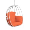 DSVIMOY Hanging Egg Chair, Hammock Swing Chair with Hanging Kit, Orange, 47.2"*26"*33.5" - 2 of 4