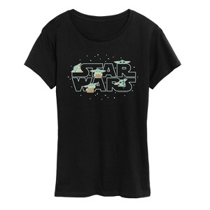 Women's - Star Wars - The Mandalorian Grogu Star Wars Short Sleeve Graphic T-Shirt - 1 of 4