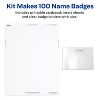 Avery Customizable Name Badges with Pins, 3" x 4", Clear Name Tag Holders with White Printable Inserts, 100 Pin Style Name Badges (74540) - 3 of 4