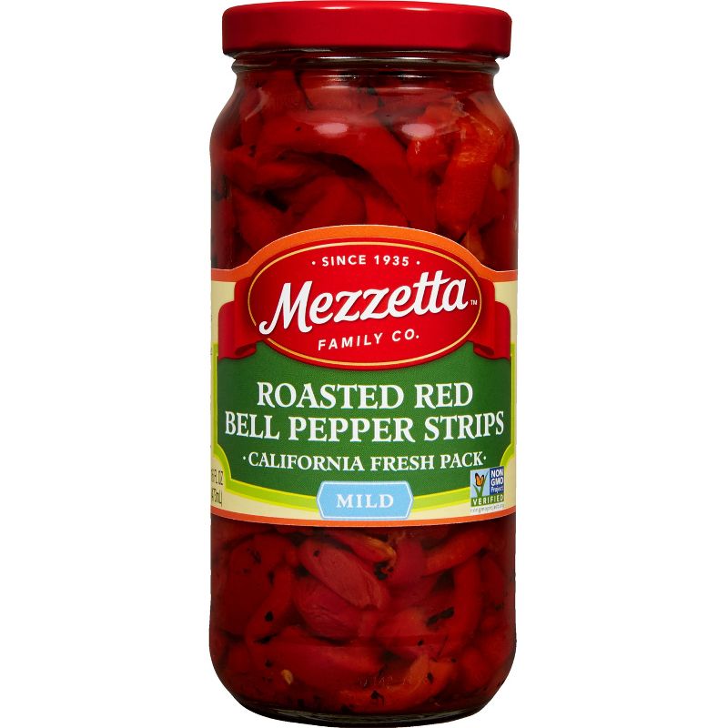Mezzetta Mild Sliced Roasted Bell Pepper Strips - 16oz, 1 of 5