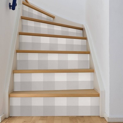 Grey and White Buffalo Check Peel & Stick Wallpaper