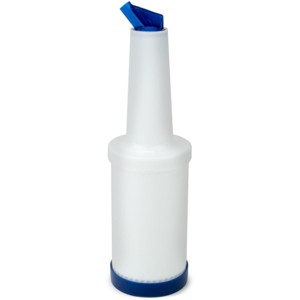 Slickblue Pour & Store 32oz Bottles, Mixing, Pouring & Storing, 13" Tall, Ideal for Juices & Cocktails, Orange/Blue - 1 of 3