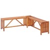 Garden Bench Brown Solid acacia wood 46.1 x 46.1 x 15.7 in - 2 of 4