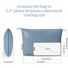 Narwey Small Makeup Bag for Purse Small Cosmetic Bag PU Leather Travel Makeup - 2 of 3