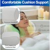 5 Star Super Deals Bath Pillow for Tub – Ergonomic Dual-Roll Headrest with Breathable 3D/4D Mesh, 6 Suction Cups, Machine Washable, Hook & Carry Bag - 3 of 4