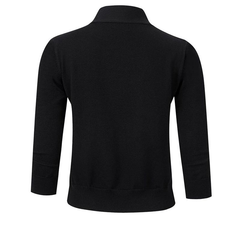Women’s 3/4 Sleeve Cropped Cardigan Sweaters Open Front Knit Short Bolero Shrugs, 3 of 6