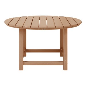 WestinTrends Malibu Kids Outdoor Patio Furniture HDPE 38" Wide Round Dining Table - 1 of 4