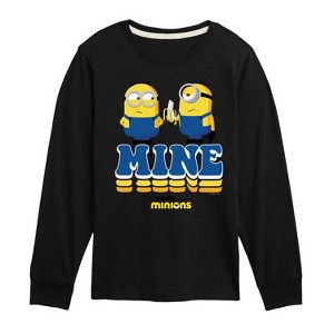 Boys' - Despicable Me Minions - Mine Mine Mine Long Sleeve Graphic T-Shirt - 1 of 4