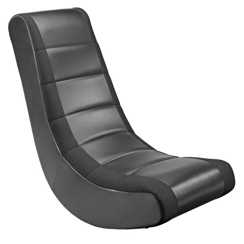 Video Rocker Gaming Chair Black The Crew Furniture