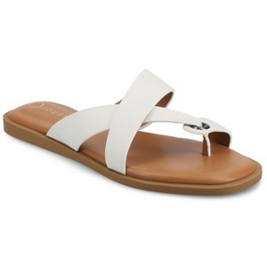 Journee Women's Prizzie Flat Sandals - 1 of 4