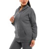 Derek Heart Oversized Zip-up Hoodie with Drop Shoulder and Kangaroo Pocket, Boyfriend Fit - 2 of 3