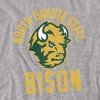 North Dakota State University NDSU Bison Official Bison Logo Adult T Shirt, Athletic Heather - 2 of 4