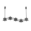 Spectrum Diversified Flower Over The Door 5 Hook Rack: Metal & Wood Utility Storage, Portable Universal Organizer - 2 of 4