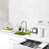 Attop DrawerStore Compact Utensil Organizer For Kitchen Drawer Silverware, Flatware Tray, Small, Grey - 3 of 4