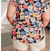 Women's Flower Power Floral Top - Now N Forever - 2 of 3