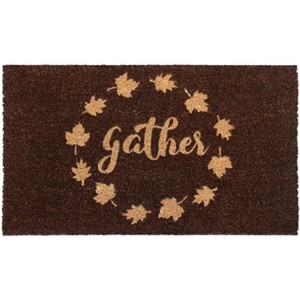 RugSmith Natural Machine Tufted Gather Doormat - 1 of 4