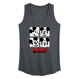 Women's - Disney - Mickey Grid Graphic Racerback Tank - 1 of 4