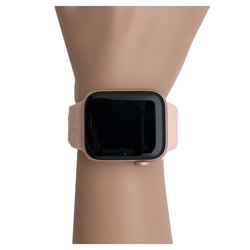 Olivia Pratt Cheetah Engraved Silicone Apple Watch Band, 6 of 7