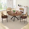Wooakway 47'' Modern Round Dining Table Kitchen Table Coffee Table for 4-6 People Home Furniture - 2 of 4
