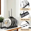 LunaLulinlk Pots and Pans Organizer,Expandable Pot Lid Holder 10 Adjustable Compartment Rack for under Cabinet - 4 of 4