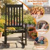 FDW Outdoor Rocking Chair Patio Rocking Chair Porch Rocking With High Back for Porch Garden - 4 of 4