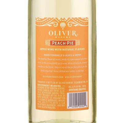 Oliver Peach Pie -750ml Bottle