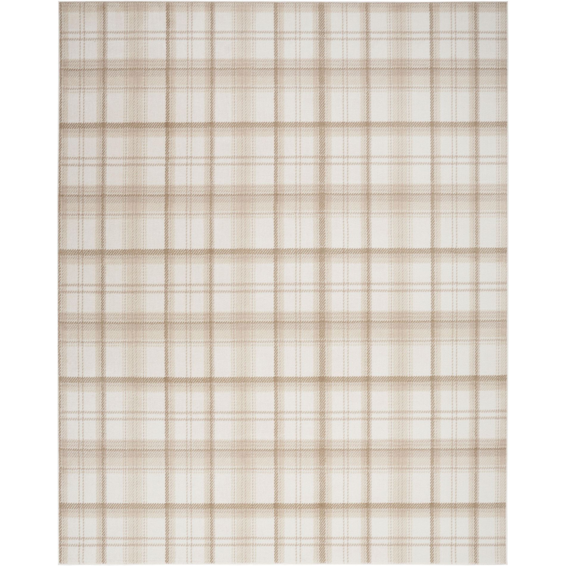 Nourison Grafix 6' x 9' Ivory Beige Farmhouse Indoor Rug