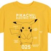 Boys' - Pokémon - Pikachu Pokedex Diagram Short Sleeve Graphic T-Shirt - 2 of 4