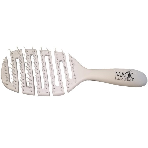 Magic Hair Brush – Limited Edition White Fashion with 3 Professional  Section Clips – 6pk – Magic Hair Brush Trade