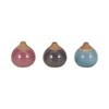 Sagebrook Home Set of 3 Glazed Bud Vases Group of Ceramic Flower Vases Decorative Table - 3 of 4