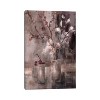 iCanvas Silver Floral Burgundy by Simon Addyman Canvas Print Wall Art - 2 of 3