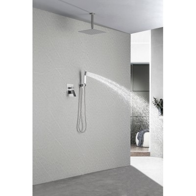 ONWITH 12" Rain Shower Head Systems Wall Mounted Shower