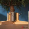 Tree Nest Rustic Christmas Tree Stand for Real Trees, White - 4 of 4