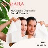 Asara Disposable Face Towel XL Facial Wipes Makeup Remover - Organic Vegan Biodegradable Face Towels - 4 of 4