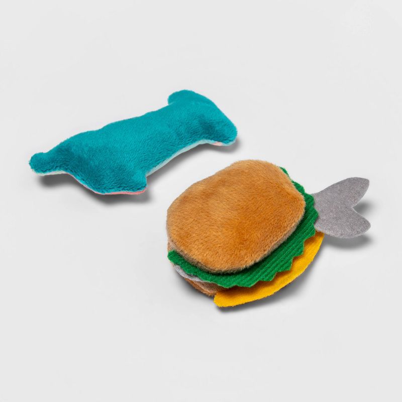 Match to Scratch Fish Burger and Milkshake Cat Toy - 2pk - Boots &#38; Barkley&#8482;, 4 of 5