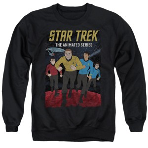Men's Star Trek The Animated Series Group Poster Crewneck Sweatshirt - 1 of 4
