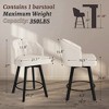 Arceso 26''H Swivel Counter Height Bar Stools with Backs Dining Chair Fabric for Home - 3 of 4