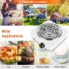 iMountek"1000W Electric Single Burner Coil Hot Plate Stove with 5 Temperature Settings & Non-Slip Feet"Black&White - 2 of 4