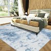Washable Abstract Area Rug, Soft Foldable Non-Slip Modern Carpet, Stain Resistant Floor Mat for Bedroom Dining Room - 2 of 4