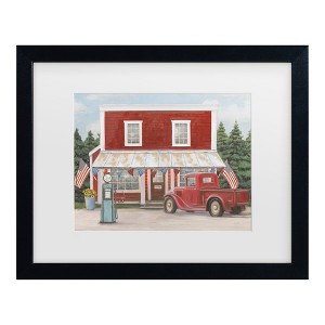 Trademark Fine Art - James Wiens Country Truck I Matted Framed Art - 1 of 4