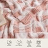 Snuggle Sac Ultra-Soft Microfiber Knit Throw Blanket, Reversible Checkered Design - 3 of 4