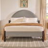 NicBex Queen Upholstered Platform Bed Frame with Curved Headboard,Metal Slats Support,Under Bed Storage,No Box Spring Needed,Easy Assembly - 2 of 4