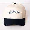 Embroidered Howdy Upside Down Arch - Women's Canvas Trucker Hat - 2 of 3