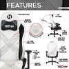 PAGED Adjustable Height Office Chair, Modern Rotatable Gaming Chair with Headrest and Lumbar Pillow, Ergonomic Computer Chair for Gamer - 2 of 4